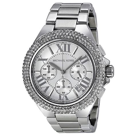 michael kors 5634|michael kors mk5634 sport camille chronograph silver .